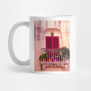 Balcony, Mdina, Malta Mug